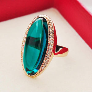 Royal Turquoise Austrian Ring