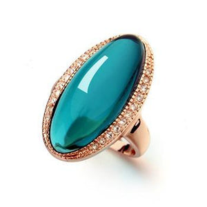 Royal Turquoise Austrian Ring