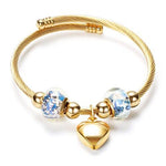 Luxury Bracelet with a Heart Pendant