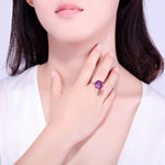 Purple Fashion Adjustable Ring